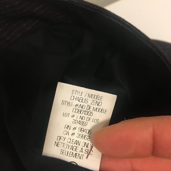 Theory Pinstripe Virgin Wool Skirt - Picture 6 of 8